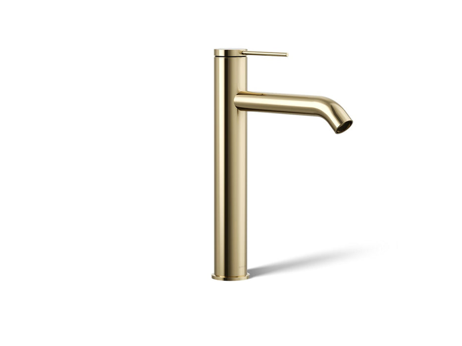 KOHLER K-77959-4A Components Tall single-handle bathroom sink faucet, 1.2 gpm, vibrant french gold