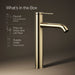 KOHLER K-77959-4A Components Tall single-handle bathroom sink faucet, 1.2 gpm, vibrant french gold - view 5