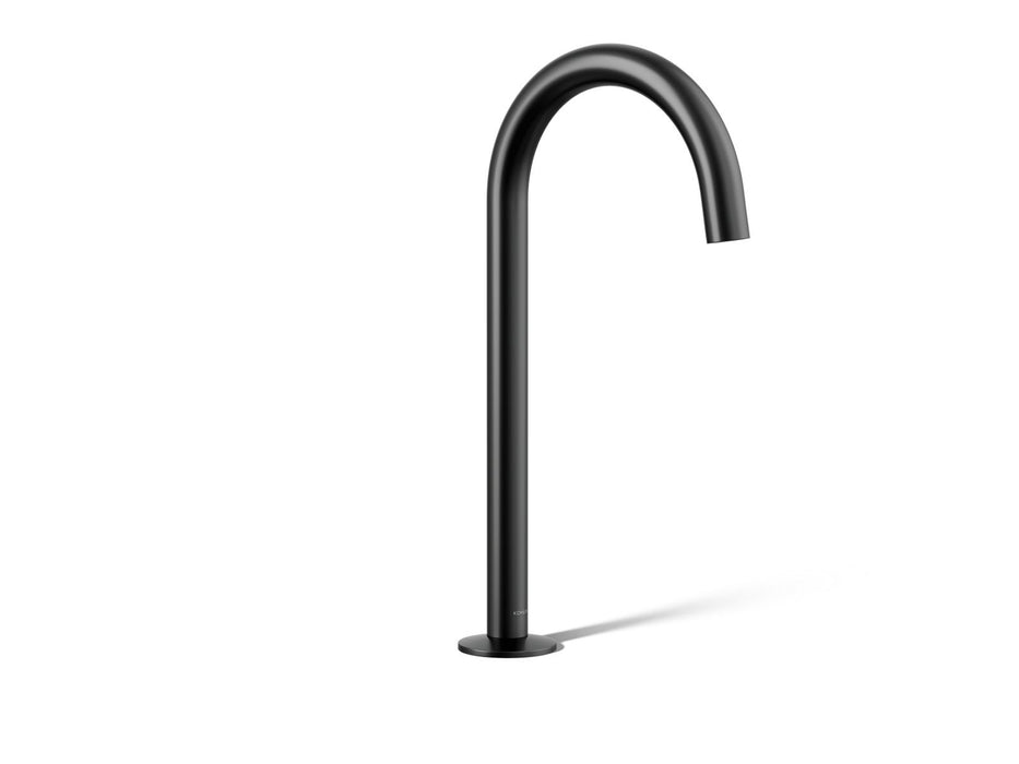 KOHLER K-77965 Components Bathroom sink faucet spout with Tube design, 1.2 gpm, matte black