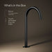 KOHLER K-77965 Components Bathroom sink faucet spout with Tube design, 1.2 gpm, matte black - view 5
