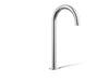 KOHLER K-77965 Components Bathroom sink faucet spout with Tube design, 1.2 gpm, polished chrome