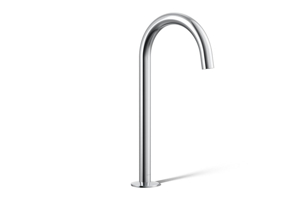 KOHLER K-77965 Components Bathroom sink faucet spout with Tube design, 1.2 gpm, polished chrome