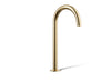KOHLER K-77965 Components Bathroom sink faucet spout with Tube design, 1.2 gpm, vibrant french gold