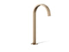 KOHLER K-77966 Components Bathroom Sink Faucet Spout with Ribbon Design, 1.2 GPM, vibrant brushed bronze