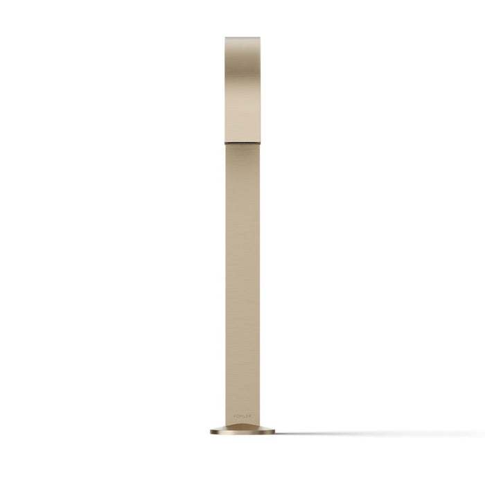 KOHLER K-77966 Components Bathroom Sink Faucet Spout with Ribbon Design, 1.2 GPM, vibrant brushed bronze - view 5