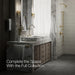 KOHLER K-77966 Components Bathroom Sink Faucet Spout with Ribbon Design, 1.2 GPM, vibrant french gold - view 4