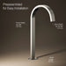 KOHLER K-77966 Components Bathroom Sink Faucet Spout with Ribbon Design, 1.2 GPM, vibrant polished nickel - view 2