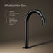 KOHLER K-77967 Components Bathroom sink faucet spout with Tube design, 1.2 gpm, matte black - view 5