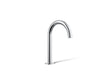KOHLER K-77967 Components Bathroom sink faucet spout with Tube design, 1.2 gpm, polished chrome