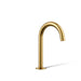 KOHLER K-77967 Components Bathroom sink faucet spout with Tube design, 1.2 gpm, vibrant brushed moderne brass