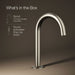 KOHLER K-77967 Components Bathroom sink faucet spout with Tube design, 1.2 gpm, vibrant brushed nickel - view 5
