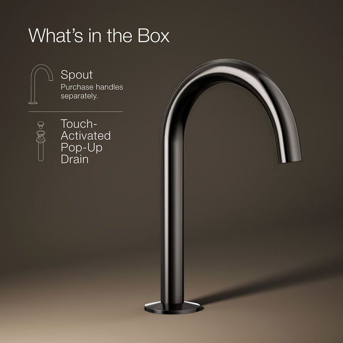 KOHLER K-77967 Components Bathroom sink faucet spout with Tube design, 1.2 gpm