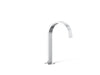 KOHLER K-77968 Components Bathroom sink faucet spout with Ribbon design, 1.2 gpm, polished chrome