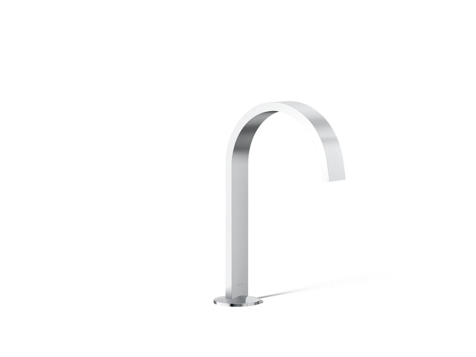 KOHLER K-77968 Components Bathroom sink faucet spout with Ribbon design, 1.2 gpm, polished chrome