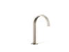 KOHLER K-77968 Components Bathroom sink faucet spout with Ribbon design, 1.2 gpm, vibrant brushed nickel