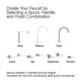 KOHLER K-77968 Components Bathroom sink faucet spout with Ribbon design, 1.2 gpm, vibrant brushed nickel - view 2
