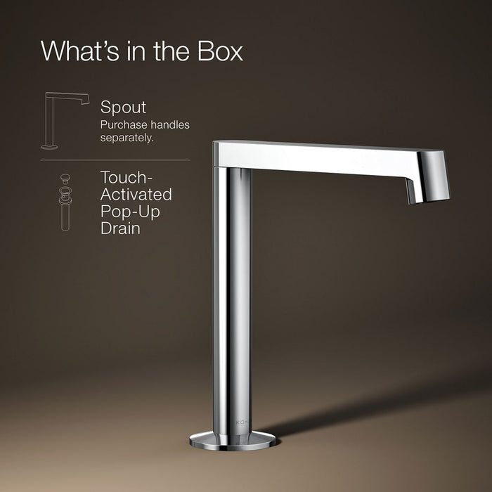 KOHLER K-77969 Components Bathroom sink faucet spout with Row design, 1.2 gpm, polished chrome - view 5