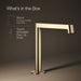 KOHLER K-77969 Components Bathroom sink faucet spout with Row design, 1.2 gpm, vibrant french gold - view 5