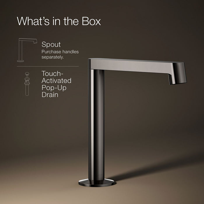 KOHLER K-77969 Components Bathroom sink faucet spout with Row design, 1.2 gpm