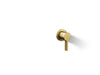 KOHLER K-77980-4 Components Wall-mount bathroom sink faucet handle, vibrant brushed moderne brass