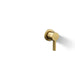 KOHLER K-77980-4 Components Wall-mount bathroom sink faucet handle, vibrant brushed moderne brass