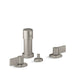 KOHLER K-77983-4 Components Widespread bidet faucet with Lever handles, vibrant brushed nickel