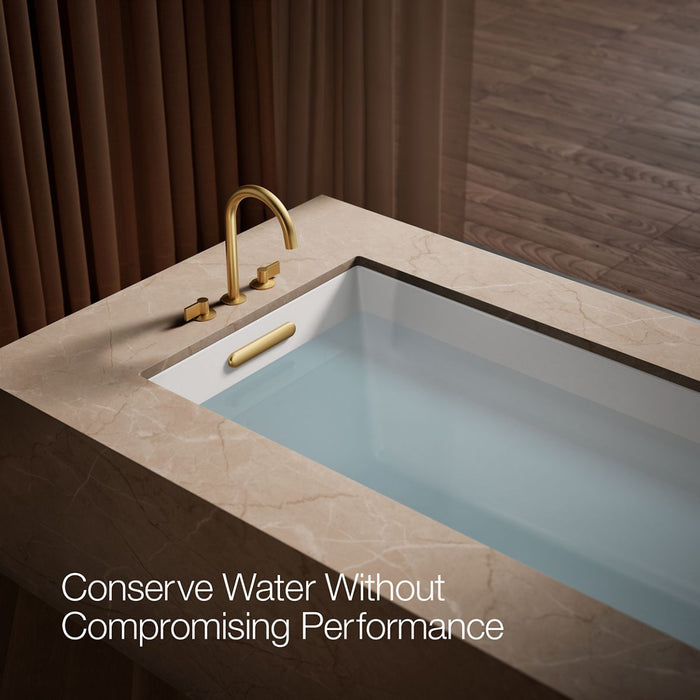 KOHLER K-77985 Components Deck-mount bath spout with Tube design, vibrant brushed moderne brass - view 4
