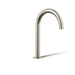 KOHLER K-77985 Components Deck-mount bath spout with Tube design, vibrant brushed nickel