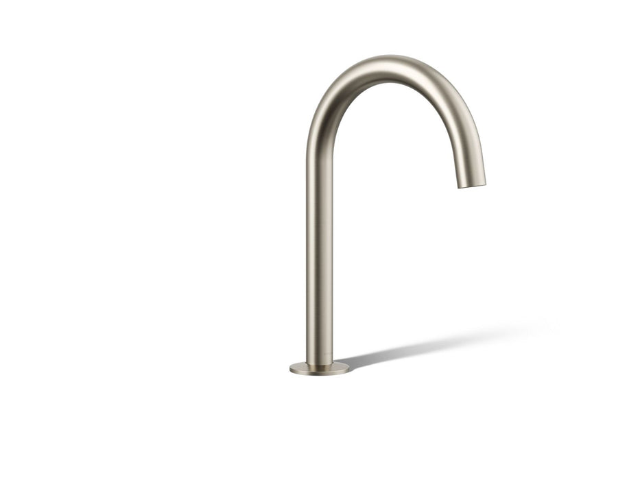KOHLER K-77985 Components Deck-mount bath spout with Tube design, vibrant brushed nickel