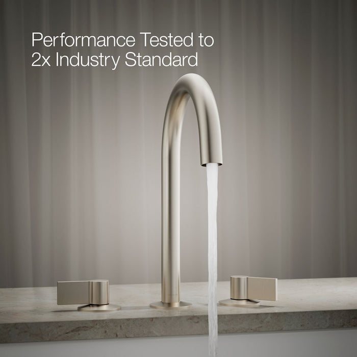 KOHLER K-77985 Components Deck-mount bath spout with Tube design, vibrant brushed nickel - view 5