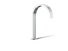 KOHLER K-77986 Components Deck-mount bath spout with Ribbon design, polished chrome