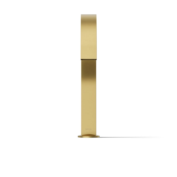 KOHLER K-77986 Components Deck-mount bath spout with Ribbon design, vibrant brushed moderne brass - view 3