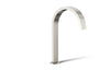 KOHLER K-77986 Components Deck-mount bath spout with Ribbon design, vibrant polished nickel