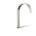 KOHLER K-77986 Components Deck-mount bath spout with Ribbon design, vibrant polished nickel