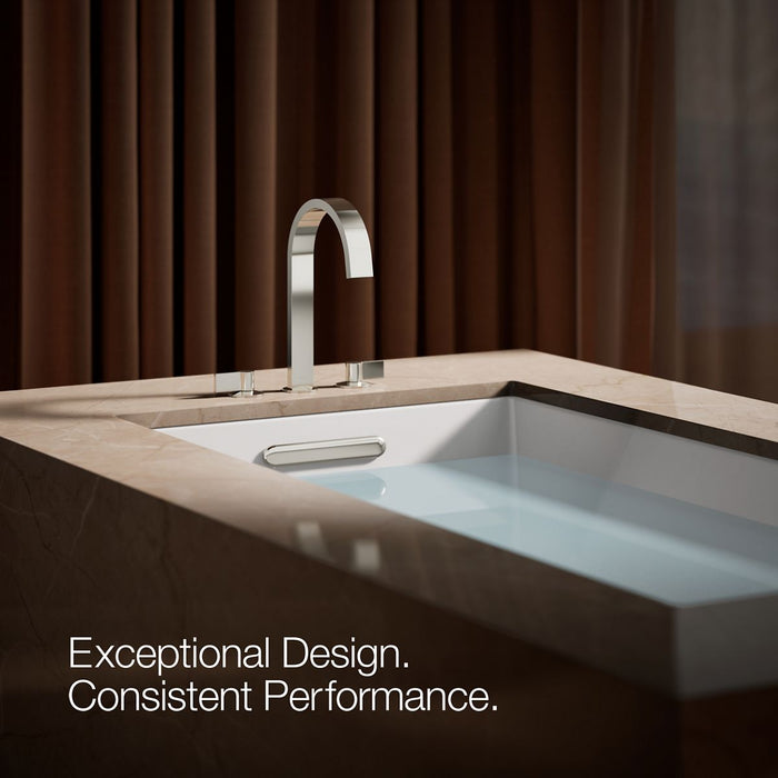 KOHLER K-77986 Components Deck-mount bath spout with Ribbon design, vibrant polished nickel - view 4