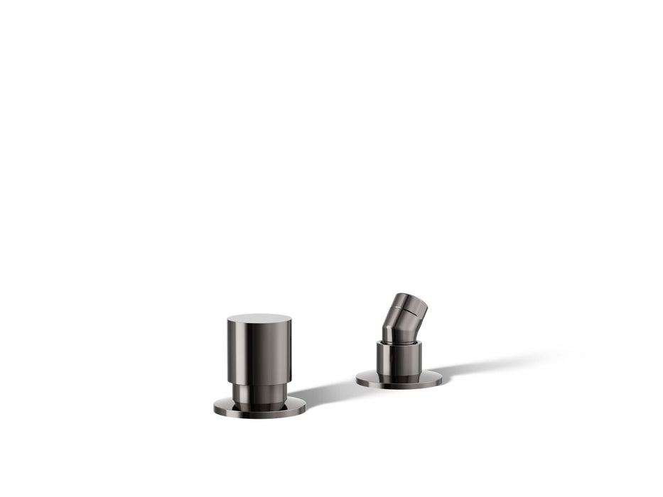 KOHLER K-77989 Components Deck-mount handshower holder and two-way diverter valve, vibrant titanium