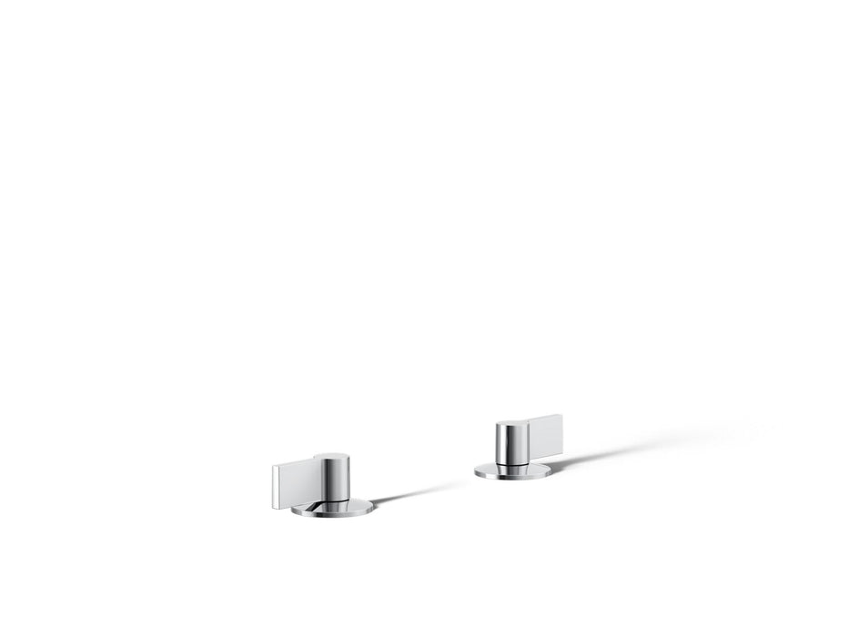 KOHLER K-77990-4 Components Deck-mount bath faucet handles with Lever design, polished chrome