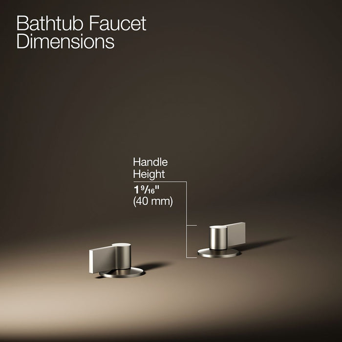KOHLER K-77990-4 Components Deck-mount bath faucet handles with Lever design