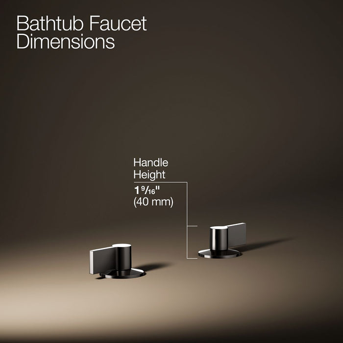 Kohler Components Deck-mount bath faucet handles with Lever design