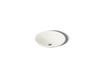 KOHLER K-7806 Carillon 17-3/4" round drop-in bathroom sink, no overflow, biscuit