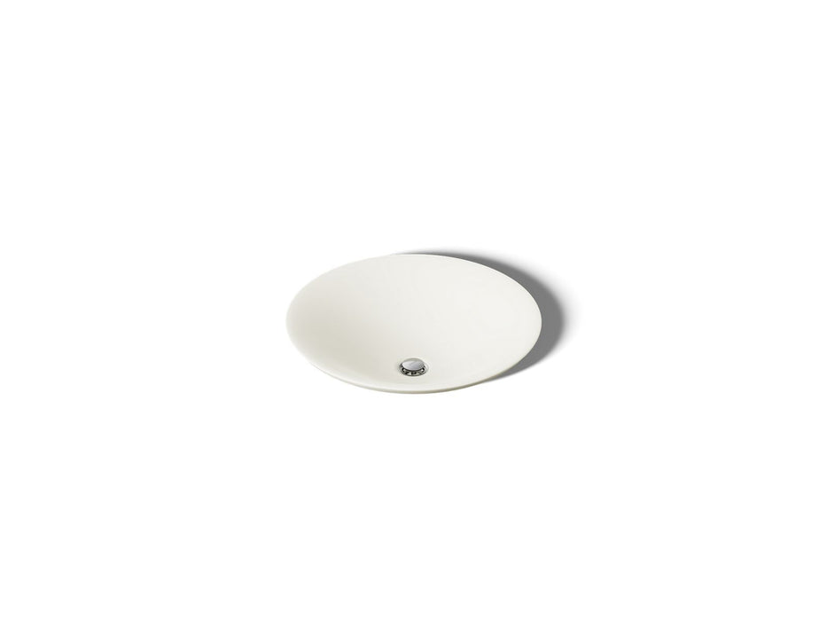KOHLER K-7806 Carillon 17-3/4" round drop-in bathroom sink, no overflow, biscuit