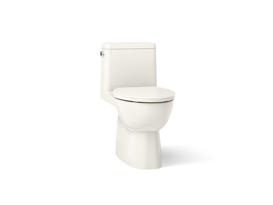KOHLER K-78080 Reach One-piece compact elongated toilet with skirted trapway, 1.28 gpf, biscuit