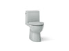 KOHLER K-78080 Reach One-piece compact elongated toilet with skirted trapway, 1.28 gpf, ice grey