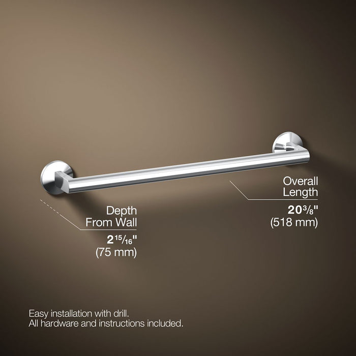 KOHLER K-78372 Components 18" towel bar