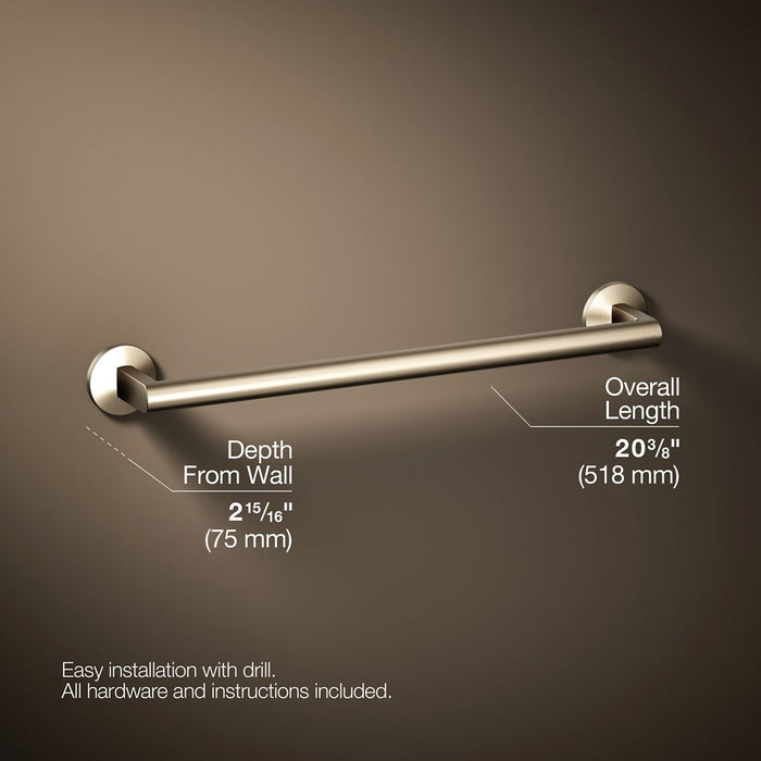 KOHLER K-78372 Components 18" towel bar
