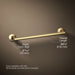 KOHLER K-78372 Components 18" towel bar, vibrant brushed moderne brass - view 4
