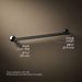 KOHLER K-78373 Components 24" towel bar, matte black - view 5