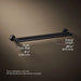 KOHLER K-78375 Components Double towel bar, matte black - view 5