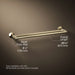 KOHLER K-78375 Components Double towel bar, vibrant french gold - view 5