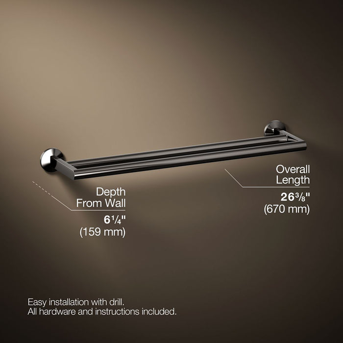 KOHLER K-78375 Components Double towel bar
